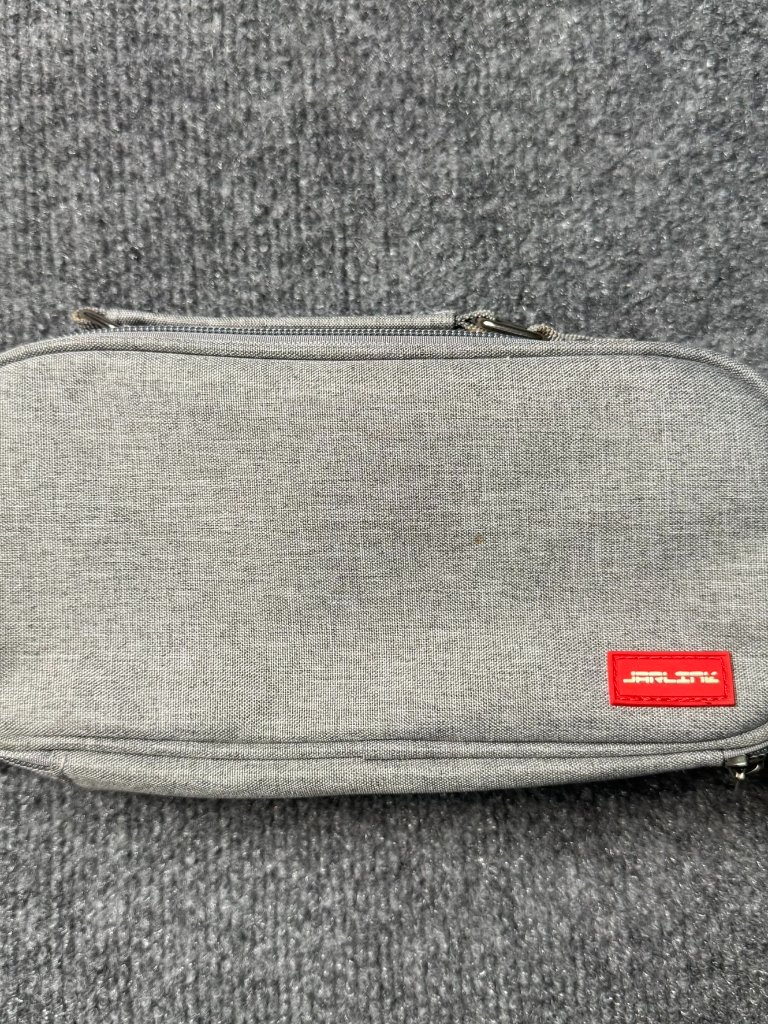 Unisex Unbranded Grey Canvas Zippered Pencil Case Travel Organizer Pouch Unisex Unbranded Grey Canvas Zippered Pencil Case Travel Organizer Pouch